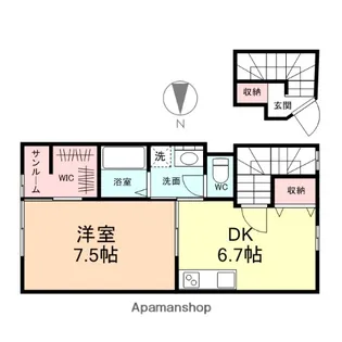 ラガール西中野Ⅰ【201号室】の間取り