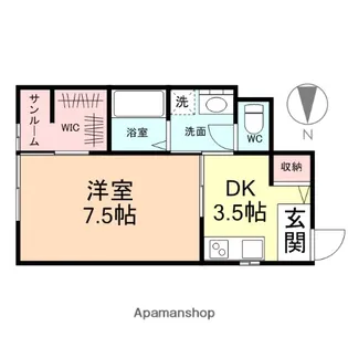 ラガール西中野Ⅰ【101号室】の間取り