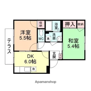 セントラルハイツ千田【1階】の間取り