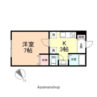 アネックスK・Ⅱ【1階】の間取り