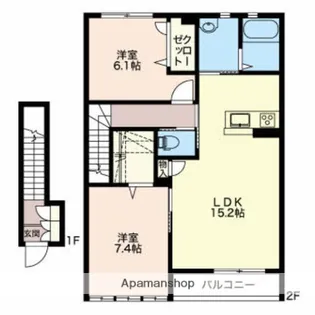 アトリエール【2階】の間取り