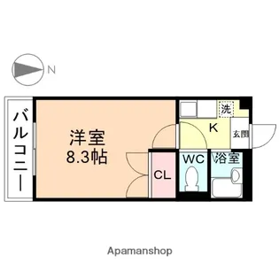 レオパレスとなみ【2階】の間取り