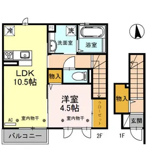 ベル フォレ【2階】の間取り