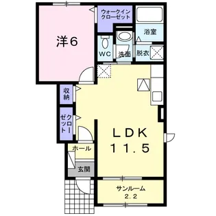 コンフォールⅠ【1階】の間取り