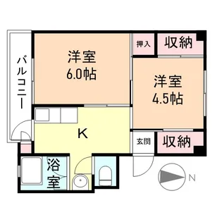 ビレッジハウス高岡野村2号棟【3階】の間取り