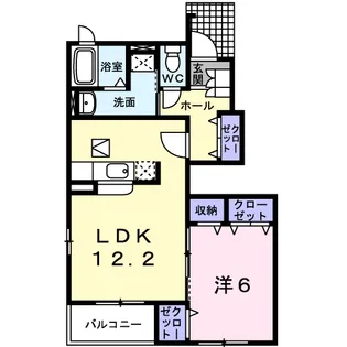 エプリース Ⅰ【1階】の間取り