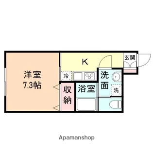 1Kの間取り画像