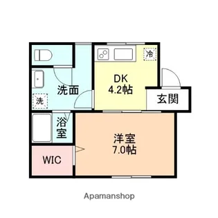ケリア(KERRIA)【102号室】の間取り