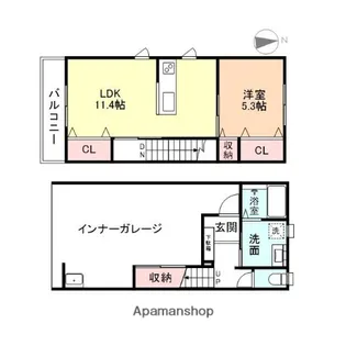 MAISON NANA【B号室】の間取り