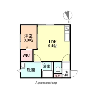 ALIVIO中太閤山【2-F号室】の間取り