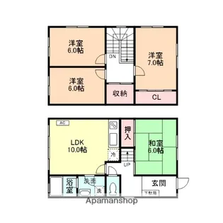 コーポ平成【4号室】の間取り