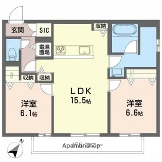 リラコート【1階】の間取り