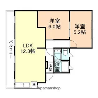 HERITEGE木津【1階】の間取り