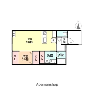 メゾン・デュオSAKURA【1階】の間取り