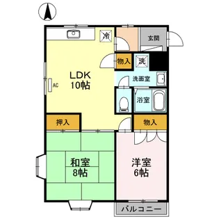 コーポリッチ【1階】の間取り