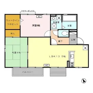 ラ・プランタン C【1階】の間取り