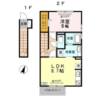 ハーベスト【2階】の間取り