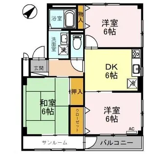 アネックス【3階】の間取り