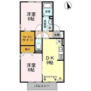 エルミタージュ【2階】の間取り