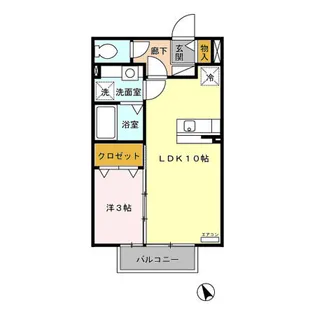 フェリックス B【2階】の間取り