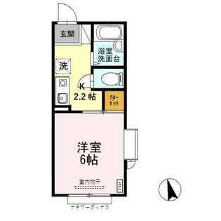 エール上新【2階】の間取り