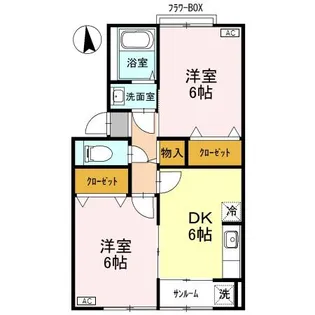 コーポトゥインクル【1階】の間取り