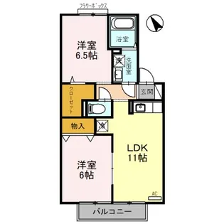 サニーコート【2階】の間取り