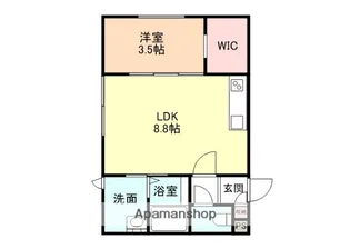 リセンス太閤山【1階】の間取り
