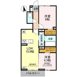 フェリーチェ【1階】の間取り