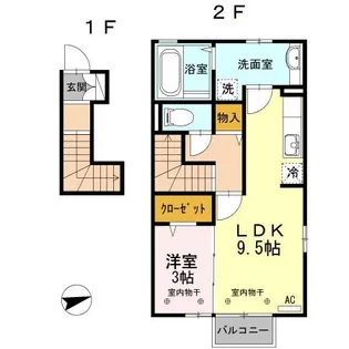 CENTER LINK【2階】の間取り