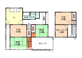 富山県砺波市石丸【一戸建】の間取り
