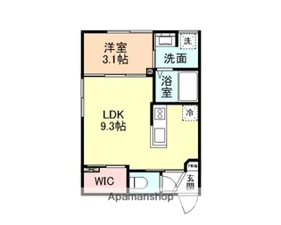 グローリー上関【1階】の間取り