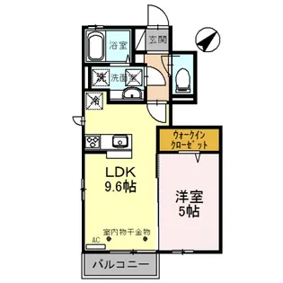 DーROOM城東【1階】の間取り