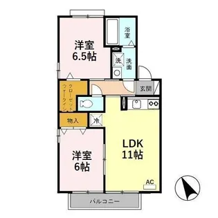 メゾン・ド・パストラル B【2階】の間取り