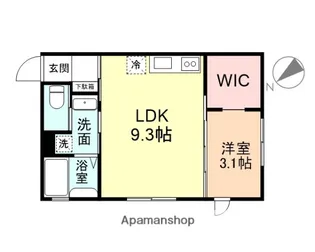 CHATONⅢ【103号室】の間取り