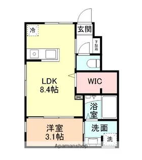 INTEGRAL羽広【101号室】の間取り