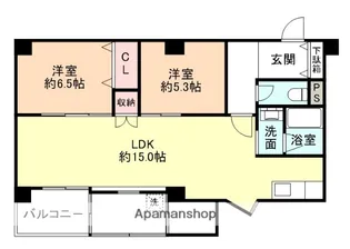 グランテラス駅南【2階】の間取り