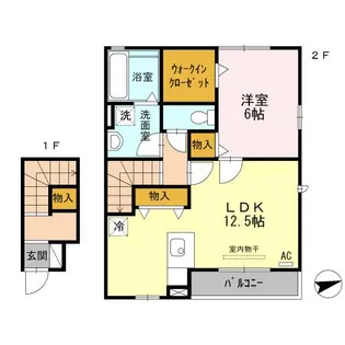 グランディール・シュシュ【2階】の間取り