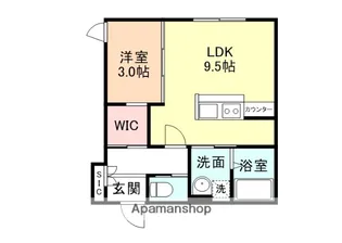 FELICE駅南Ⅲ【202号室】の間取り