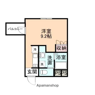 ビラビエナ【402号室】の間取り