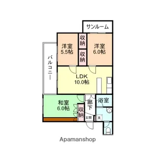 ビタミンハウス【3階】の間取り