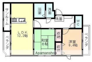 砺波ツインヒルズ【2階】の間取り