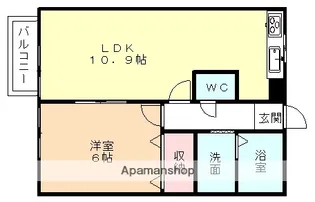 メゾンド・サンコークⅢ【2階】の間取り