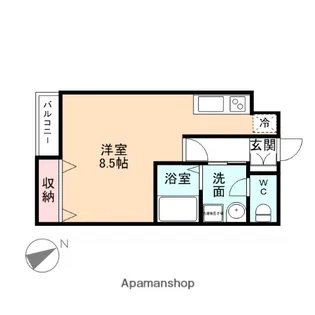 オーベルジュ京田【102号室】の間取り