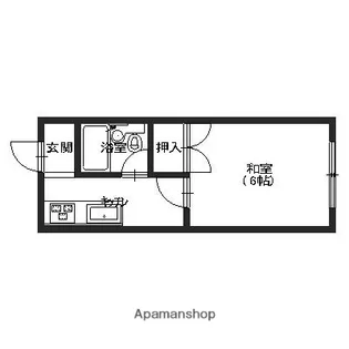 ペルシェ野々市Ⅲ【207号室】の間取り