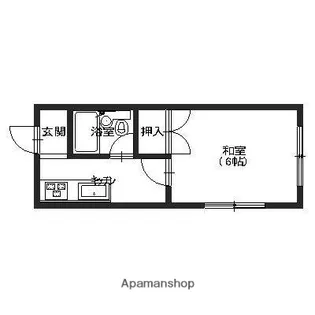 ペルシェ野々市Ⅲ【210号室】の間取り