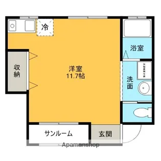 ヴィラノーブル弐番館【102号室】の間取り