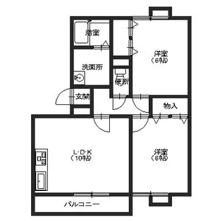 ボヌール御園【1階】の間取り