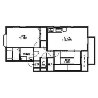 セジュールVAN【2階】の間取り