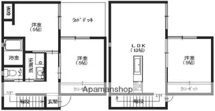 ユニキューブ新田【A1号室】の間取り